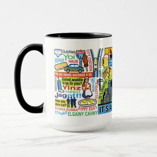 Pittsburghese マグカップ (左)