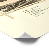 Pittsfield, MEパノラママップ – 1889 ポスター (角)