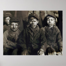 Pittston Breaker Boys by Lewis Wickes Hine, 1911 ポスター