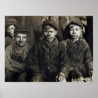 Pittston Breaker Boys by Lewis Wickes Hine, 1911 ポスター