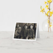 Pittston、PA 1911年のブレーカの男の子 カード (黄色い花)