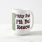 Pittyのパーティーのピット・ブルの救助のマグ コーヒーマグカップ (正面右)