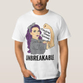 Pituitary Tumor Warrior Unbreakable Gland Awarenes Tシャツ (正面)