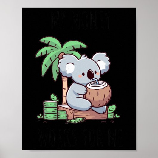 Pive Income Koalaステッカー ポスター (正面)