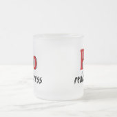 Pivoはストレスを減らします フロストグラスマグカップ (中央)