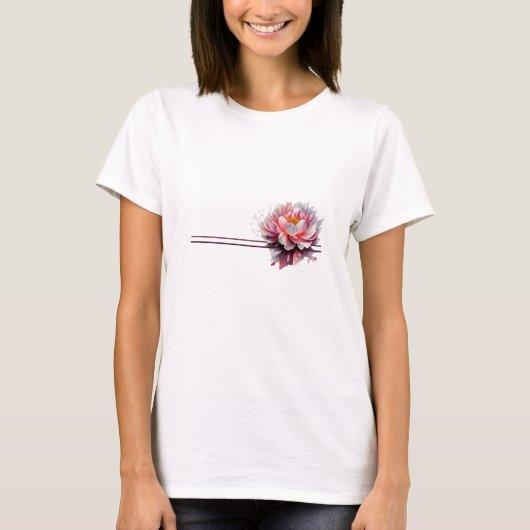 Pivoine graphique tシャツ (正面)