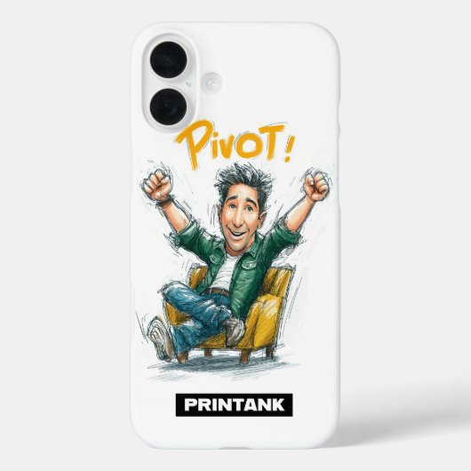 Pivot Cartoon iPhone 16/15 Case｜Gift for Aries Case-Mate iPhoneケース (裏面)