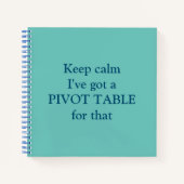 Pivot Table square notebook ノートブック (正面)