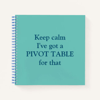 Pivot Table square notebook ノートブック