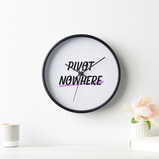 Pivot to Nowhere | Industrial MinimalistWall Clock 壁時計 (ホーム)