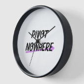 Pivot to Nowhere | Industrial MinimalistWall Clock 壁時計 (傾斜)