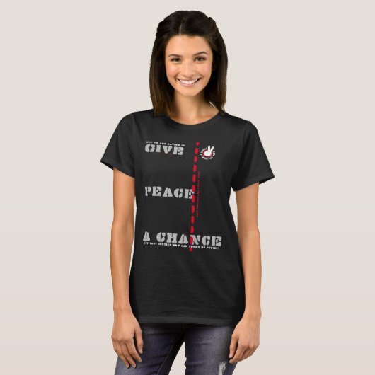 PIWWNEED 与え PEACE A CHANCE(PIWWN)b Tシャツ (正面フル)