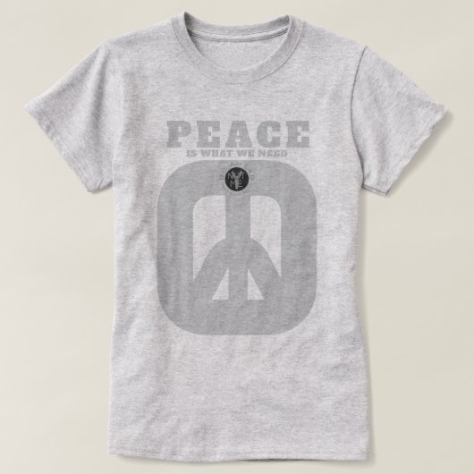 PIWWNEED PEACE (IWWN) Tシャツ (デザイン正面)