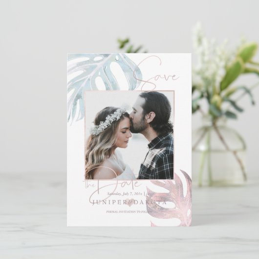 PIXデジンMONSTERA日付を保存 セーブザデート (スタンド正面)