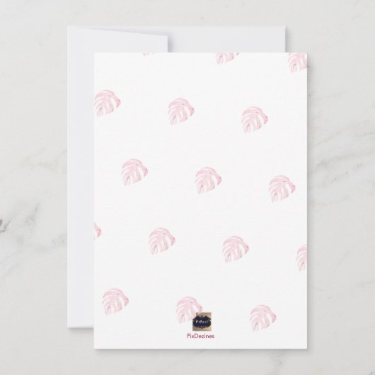 PIXデジンMONSTERA日付を保存 セーブザデート (裏面)