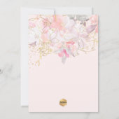 PixDezin水彩赤面アユ《キリスト教》洗礼式や命名式 招待状 (裏面)