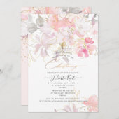 PixDezin 水彩腮紅 Sweetpeas 洗禮 招待状 (正面/裏面)