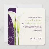 PixDezin calla lilies/DIY背景 招待状 (裏面)