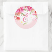 PixDezineの水色は花/ダイトリムカラーの場合がある ラウンドシール (バッグ)