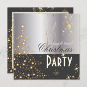 PixDezineクリスきらめくマスツリー 招待状 (正面/裏面)