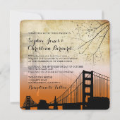 PixDezineサンセットアットゴールデンゲート/ヴィンテージ 招待状 (裏面)