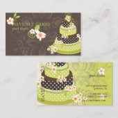 PixDezineパンダナグリーンベーカリー/パティシセリ 名刺 (正面/裏面)