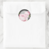 PixDezineピンクヴィンテージバラ+シャルボード ラウンドシール (バッグ)