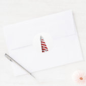 PixDezineライトハウス/diy背景色 ラウンドシール (封筒)