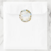 PixDezineヴィンテージビーチシーン ラウンドシール (バッグ)