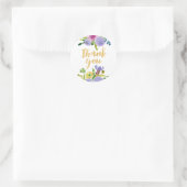 PixDezine水彩フローラ/ミントランキュラス ラウンドシール (バッグ)