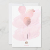 PixDezine ANY AGE、バレリーナ誕生日ガール 招待状 (裏面)