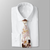 PixDezine Boho H2 ダスティ ローズ バーガンディ ムームズ ネクタイ (タイ)