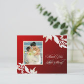 PixDezine Pearl Damaskありがとうポストカード ポストカード (スタンド正面)