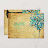 PixDezine rsvp viintage青いメープル葉 (正面/裏面)