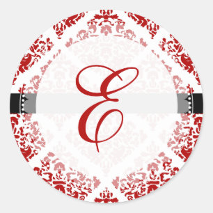 PixDezine stella damask+DIYカラー+フォント ラウンドシール