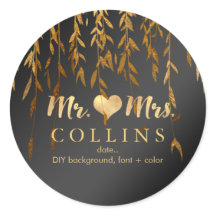 PixDezine Willow葉の/フェイク金ゴールド/DIYの背景