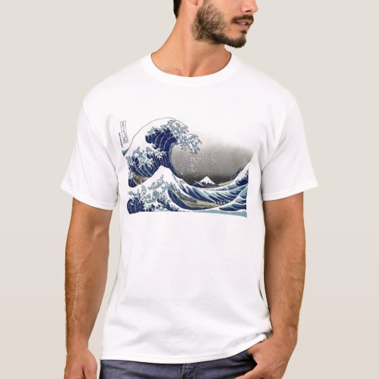 Pixdezinesのヴィンテージ 素晴らしい波 Hokusaiの葛飾北斎の神奈川沖浪 Tシャツ Zazzle Co Jp