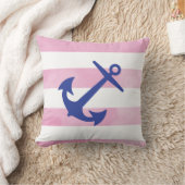 PixDezinesいかり航海の/シェブロン/水彩 クッション (ブランケット)