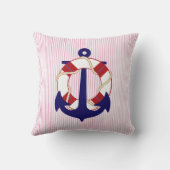 PixDezinesいかり航海の/シェブロン/水彩 クッション (裏面)