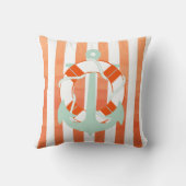 PixDezinesいかり航海の/海/波/水色 クッション (裏面)