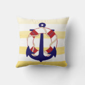 PixDezinesいかり航海の/海/波/水色 クッション (裏面)