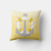 PixDezinesいかり航海の/海/波/水色 クッション (裏面)