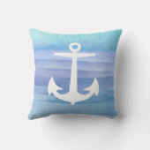 PixDezinesいかり航海の/海/波/水色 クッション (裏面)