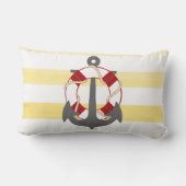 PixDezinesいかり航海の/海/波/水色 ランバークッション (裏面)