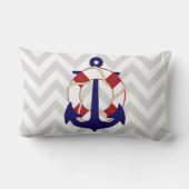 PixDezinesいかり/ライフサ航海のーバー/ダイカラー ランバークッション (裏面)