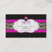 PixDezinesいちご渦巻きカップケーキ+ピンプリペス 名刺 (裏面)