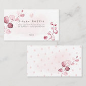 PixDezinesおむつラッフルガムユーカリ座席表 プレイスカード (正面/裏面)