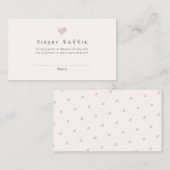 PixDezinesおむつラッフル赤面ハート エンクロージャーカード (正面/裏面)