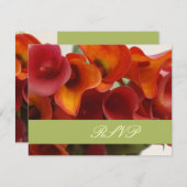 PixDezinesがオレンジ色のカラユリを燃やした 出欠カード (正面/裏面)