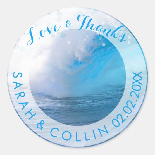 PixDezinesがカール波を引き裂いた/DIYフォント ラウンドシール (正面)